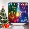 GAEChristmas Печатная Шторка для Ванной Душа Снеговик Санта-Клаус Водонепроницаемая Полиэстеровая Шторка Домашний Декор Окно Рождество
