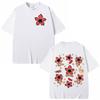 Eddie Munson The Demogorgon Tshirt with Man Eating Flower Monster Pattern 2026 Summer Mens Womens Cotton Tshirt Street Wear