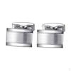 Rectangle Brushed Brass Silver Cufflink Luxury Mens Wedding Jewelry