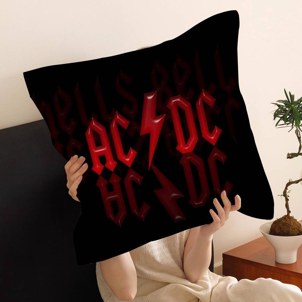 A-AC-DC Подушка-подушка с band-рисунком Чехол для подушки в машину Наволочка для дивана Автомобильный Рождественский подарок 40x40см 45x45см