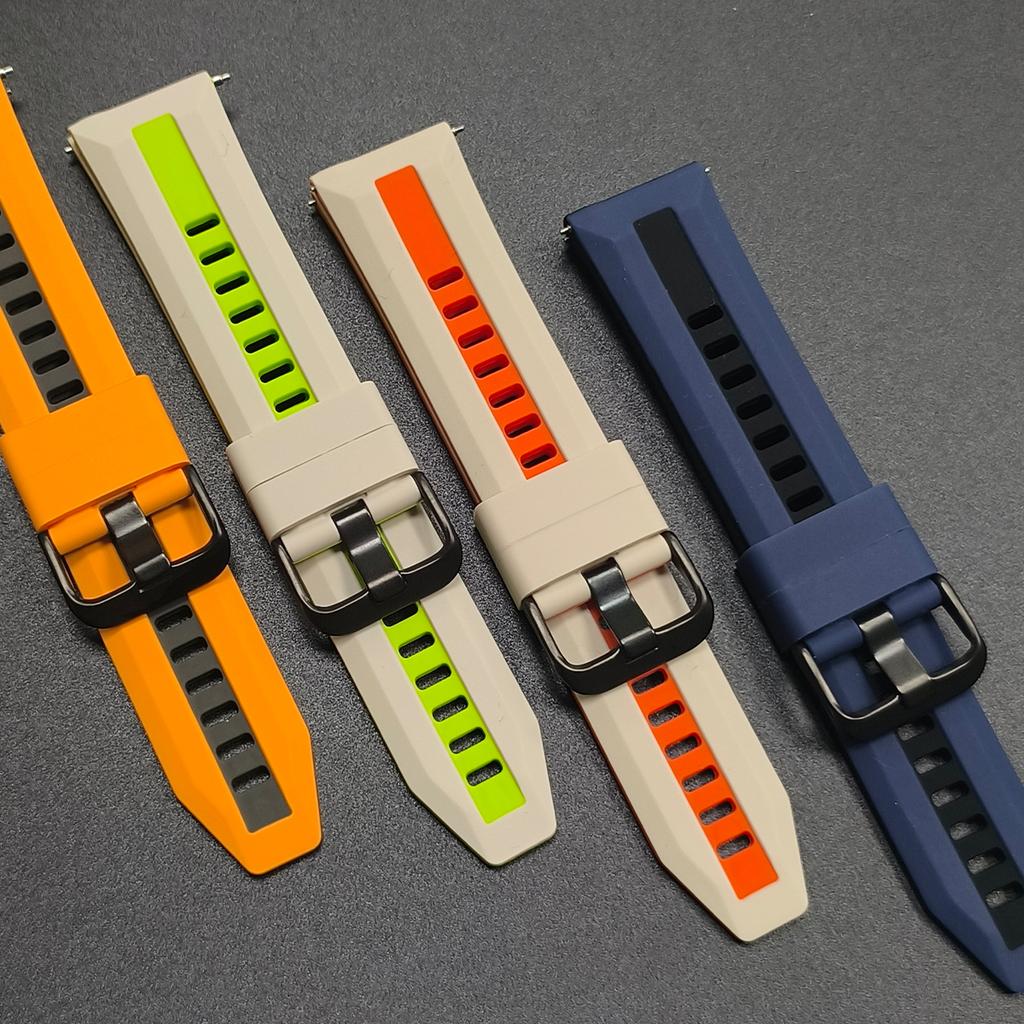 For Amazfit Bip 6 46mm Silicone Watch Strap 22mm Band For Amazfit BALANCE 2/Bip 5/GTR 4 3 3pro/Stratos 3 2 2S Bracelet Wristband