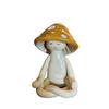 Cute Meditation Yoga Mushroom Desktop Ornaments Resin Craft Decors Home Living Room Decorations Garden Courtyard Creative Orname