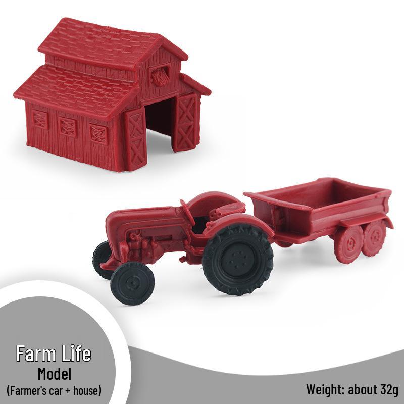 Набор миниатюрных моделей сельскохозяйственных животных для трансграничной торговли: Куры, Утки, Гуси, Коровы и другие