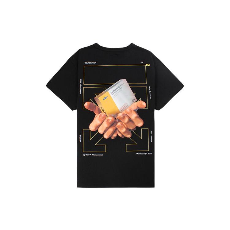 OFF WHITE Футболка с коротким рукавом Arrows Hands OMAA002S181850921088