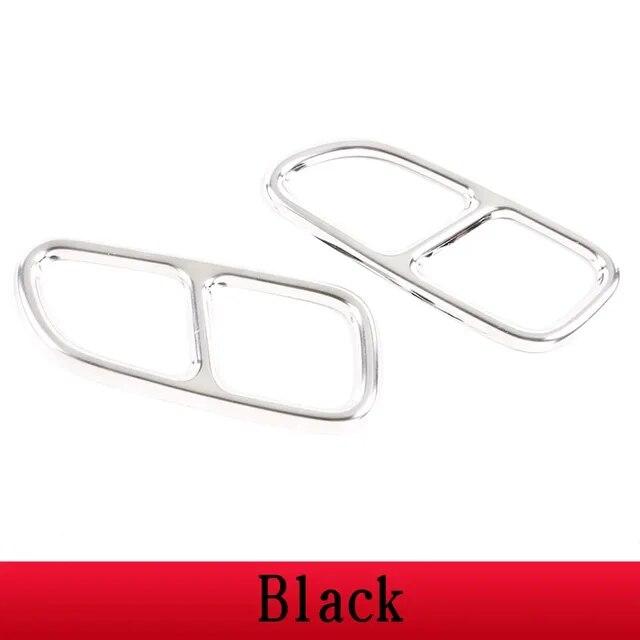 Для Mercedes Benz CLA C117 2013-2016 Нержавеющая сталь автомобильный декор для хвостового горла рамка накладка на выхлопную трубу автомобильные аксессуары