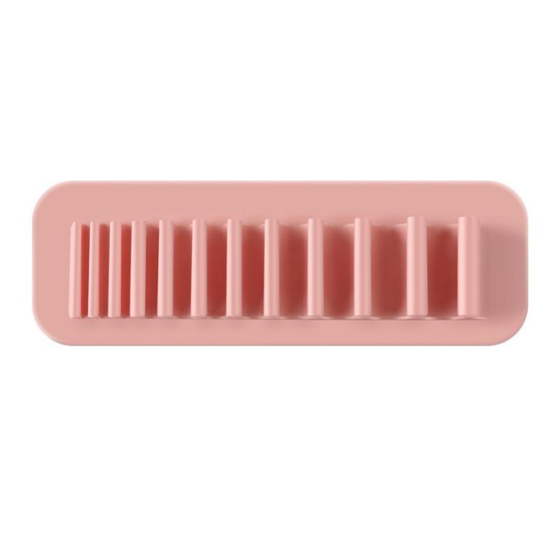 Portable absorbable beauty tool desktop silicone storage rack