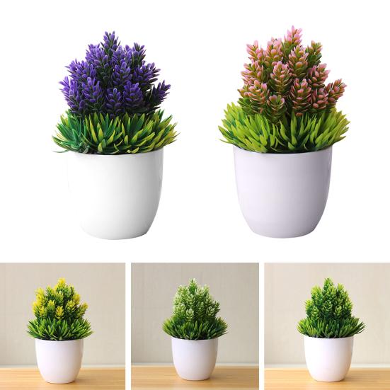 Искусственное растение в горшке, имитация стола бонсай, декор для домашнего офиса, отеля