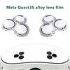 1 пара защитной пленки для объектива камеры для Meta Quest3S, защитное закаленное стекло от царапин, крышка для объектива