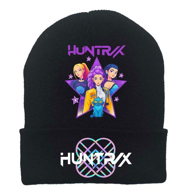 KPOP Witch Hunt Group Knitted Hats, Autumn and Winter Rolled-up Woolen Hats, Outdoor Warm Pullover Winter Hats, Cold Hats