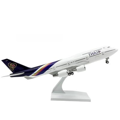 Миниатюрная модель самолета 30 см Игрушечные самолеты Модель самолета A380 Thai Airways Модель самолета B747 Литая модель самолета с подставкой Декор для офиса