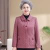 Elderly Women Autumn Jacket Loose Fit Fashionable Grandma and Mom Spring Fall Top Comfort Wear