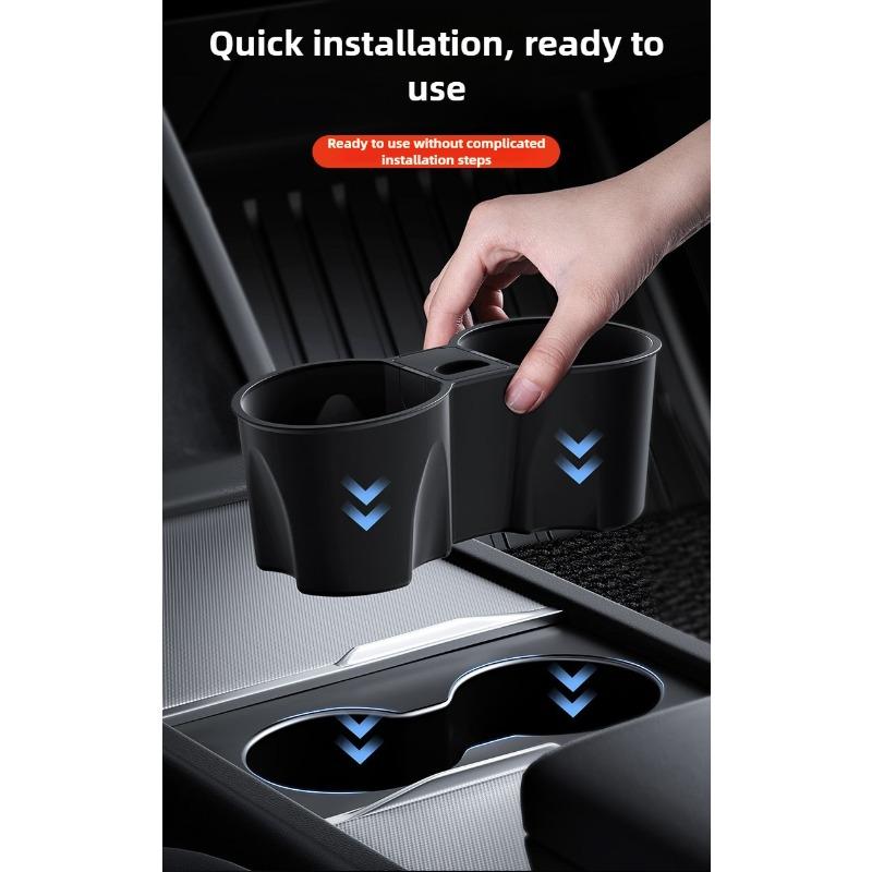 For Tesla Model 3 Y YL Juniper 2025-2020 2026 Launch Highlan Water Cup Holder Center Console Tidying Non-slip Interior Accessory