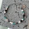 MERRYMOTIVE Black & Mint Gem Surgical Bracelet