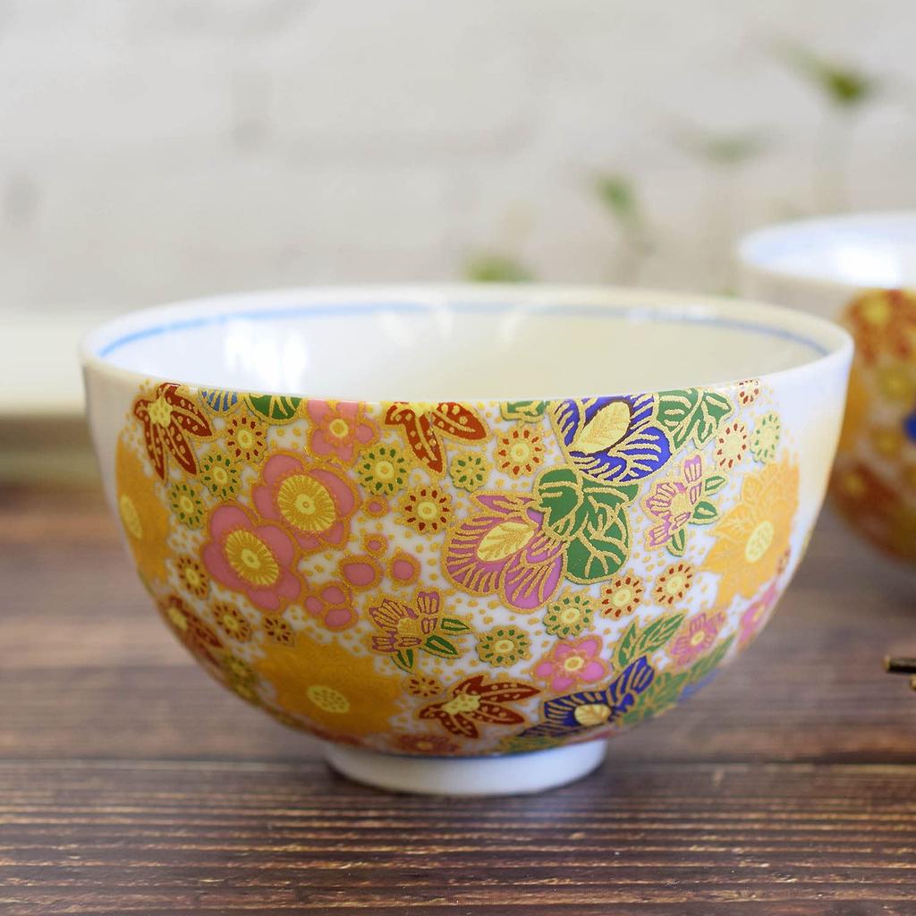 Парная миска для риса Washa no Kura, стильная столовая посуда, миска для супружеской пары, керамическая чайная чаша Hanazume, фирменная японская посуда