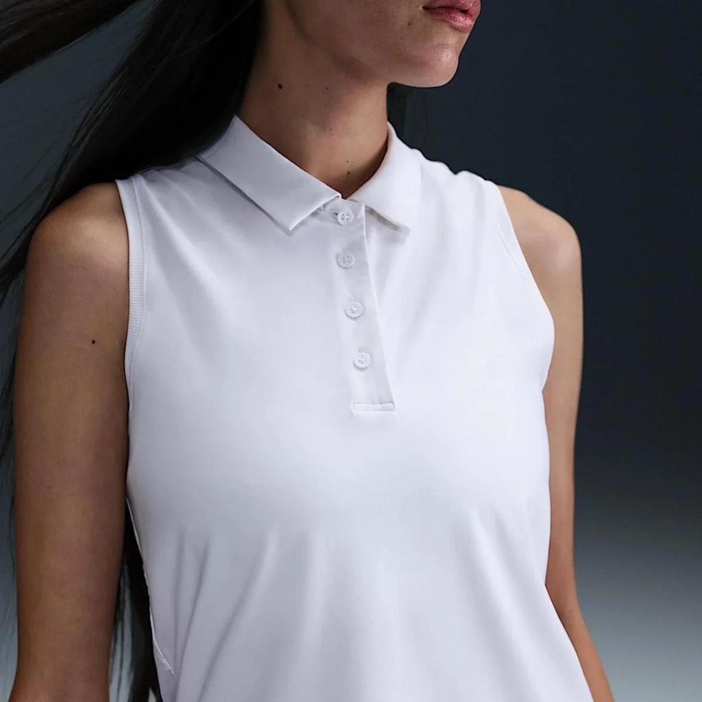 Nike Victory Women's Dri-FIT Sleeveless Polo (Unisex) Polo Shirts FQ1572 100 | White