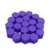 uxcell Nut Cap, Nut Cover, Wheel Nut Cap, 0.7 inch (19 mm), Purple, Silicone, Pack of 20