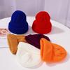 Casual And Trendy Plain Knit Beanie Hat Perfect For Outdoor Winter Work