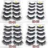 Fluffy Multilayers Wispy Flared Eye Lash Extension 6D Faux Mink Hair Crisscross False Eyelashes