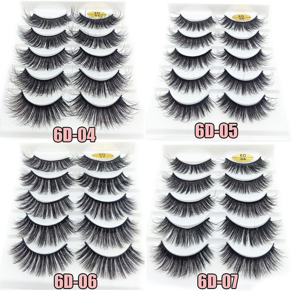 Fluffy Multilayers Wispy Flared Eye Lash Extension 6D Faux Mink Hair Crisscross False Eyelashes
