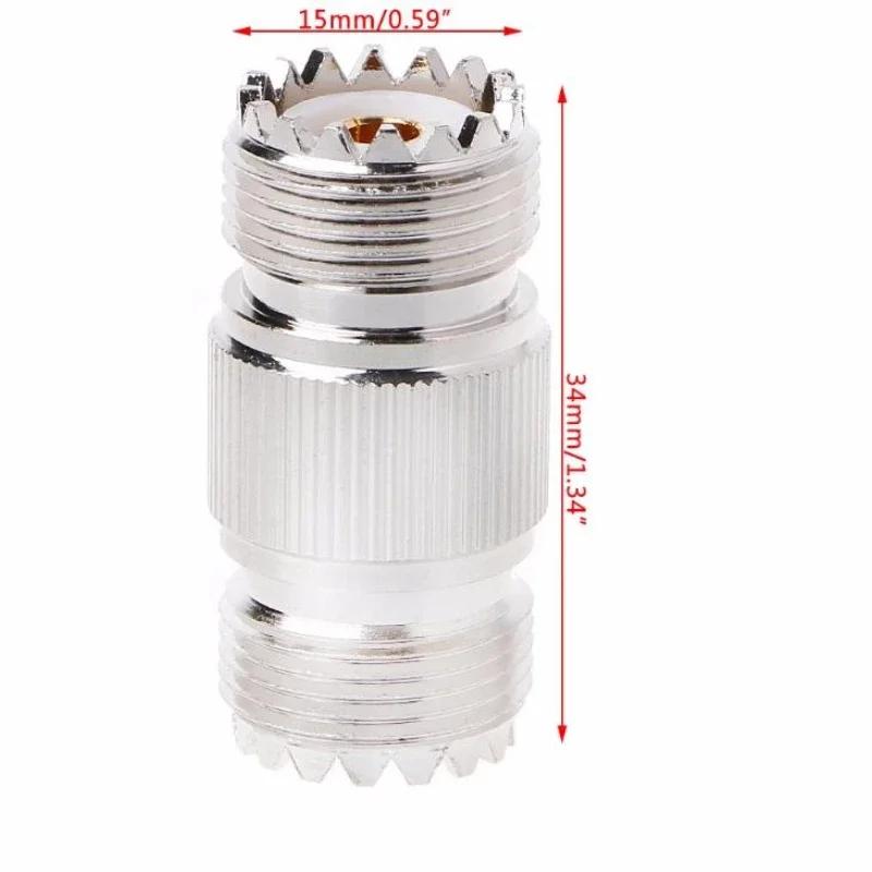 5pcs RF Connector SL16 Adapter SO239 UHF-KK Female To Double-through Head