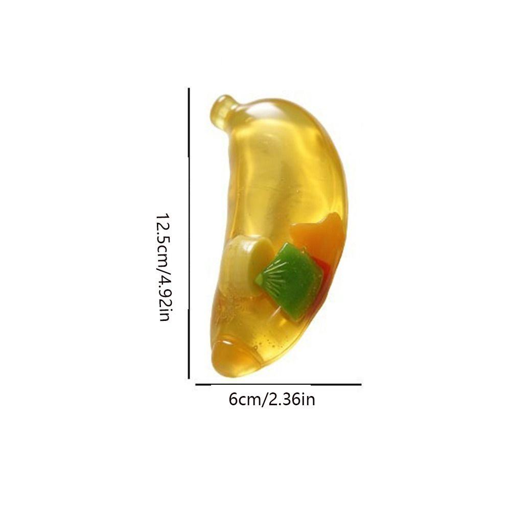 Soft Squeeze Simulated Banana Vent Toy Simulated Fruit Fruits Pinch Toy Adults Kids