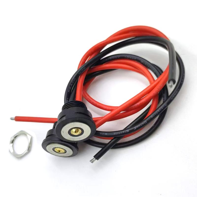 1 шт. Магнитный кабель для передачи данных с разъемом типа «папа/мама», 10 А, Высокотоковый магнитный кабель для зарядки, Одножильный контактный разъем Pogopin