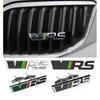 3D Металлическая эмблема логотипа RS VRS на переднюю решетку радиатора автомобиля, значок на заднюю крышку багажника для VRS Octavia 1 2 3 Rapid Kodiaq Karoq Fabia Kamiq Superb