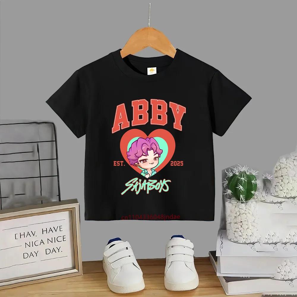 Милые мультяшные футболки для мальчиков Kpop Охотники на демонов Футболка Детская для мальчика девочки Летняя с коротким рукавом Круглый вырез Топы Детская одежда