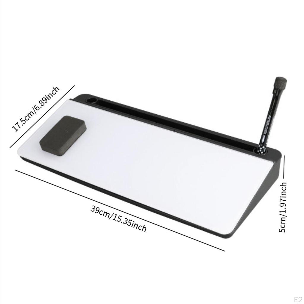 Стеклянная доска для заметок, Органайзер для стола, Настольный органайзер с ящиком, Белая доска для сухого стирания, Компьютерная клавиатура