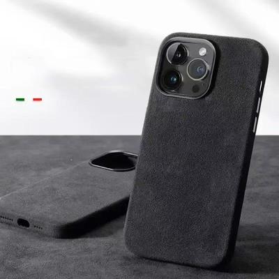 Италия Магнитный чехол для iPhone 12 13 14 15 16 Pro Max Премиальная накладка для телефона Импортная замшевая кожа Все включено Задние чехлы