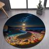 2025 New Style Colorful Rainbow Pebble Road Beach Stone Round Carpet Rug for Bedroom Living Room Decoration,pet Decor Floor Mat