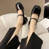 Модная обувь для женщин 2024 Квадратный носок Белый жемчуг Черный на среднем каблуке Женская летняя обувь Популярная Молодежная Красавица Сегодня в продаже Y2k
