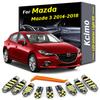 Kcimo 11 шт. Автомобильный светодиодный комплект внутреннего плафона для Mazda 3 BM BN Mazda3 2014 2015 2016 2017 2018 Солнцезащитный козырек багажника Лампочка Canbus