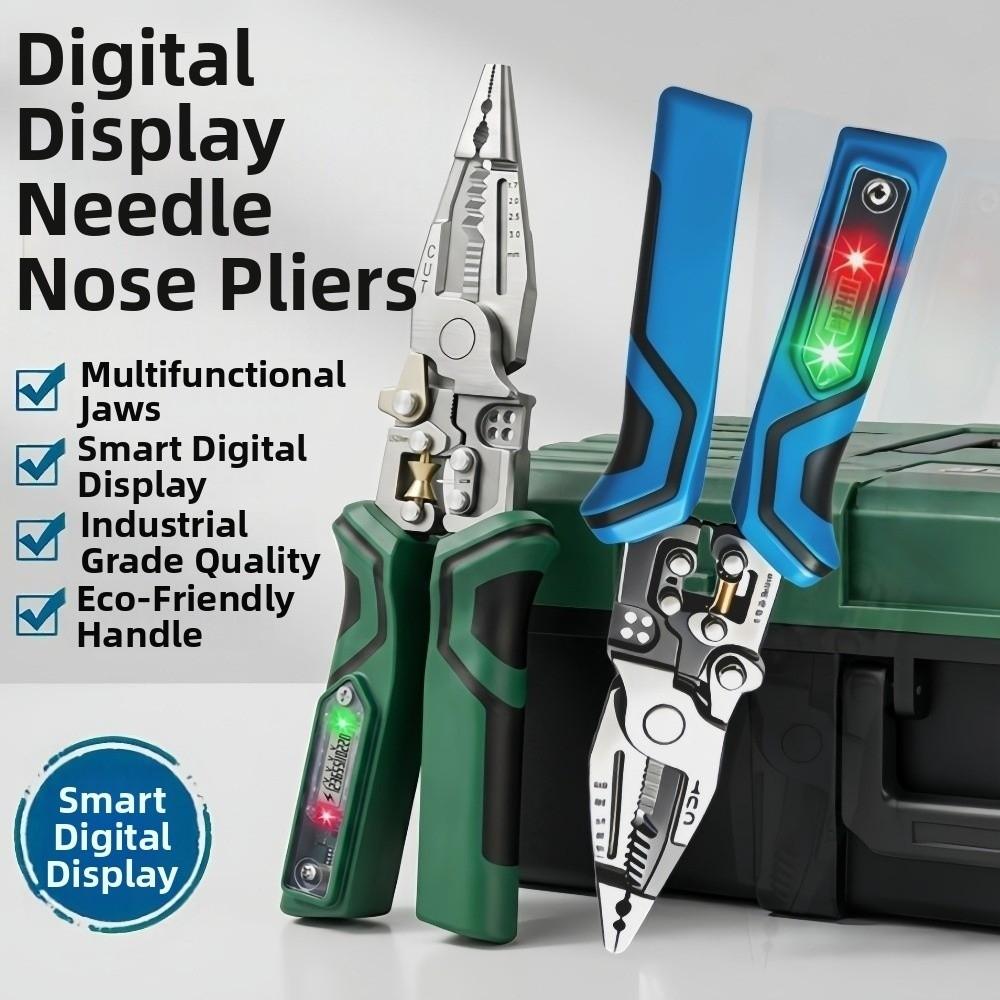 Digital Display Wire Stripper Peeling And Crimping Crimping Pliers  Hand Tool