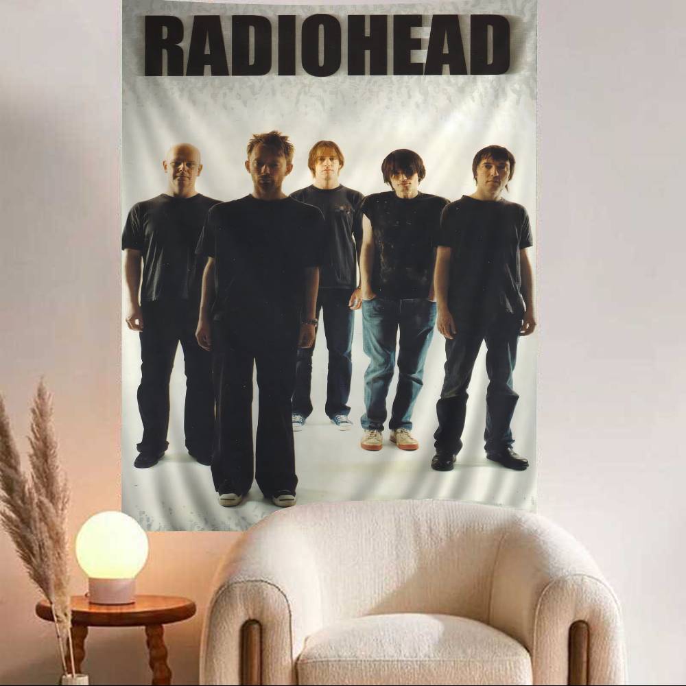 Rock Band RRadiohead Hanging Bohemian Tapestry Japanese Wall Tapestry Anime Kawaii Room Decor