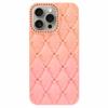 For iPhone 15 Pro Case Rhinestone Decor Rubberized TPU Phone Cover