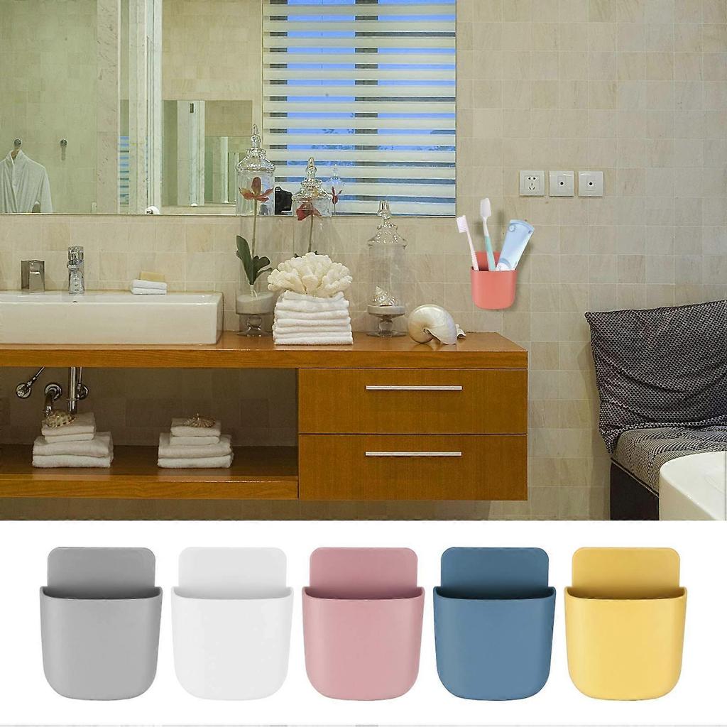 6 Pcs Remote Control Holder, Hanging Storage Remote Holder Wall Mounted, Self-adhesive Organizer Storage Boxes for Home