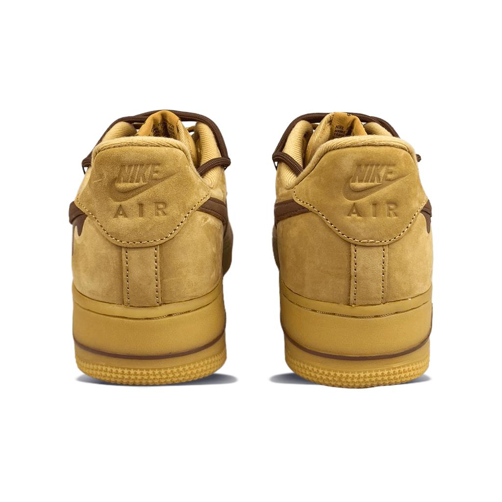 Nike Air Force 1 Slip Resistant, Abrasion Resistant, Lightweight Low top Skateboard Shoes Unisex Light Brown CJ9179-200(Team373-)