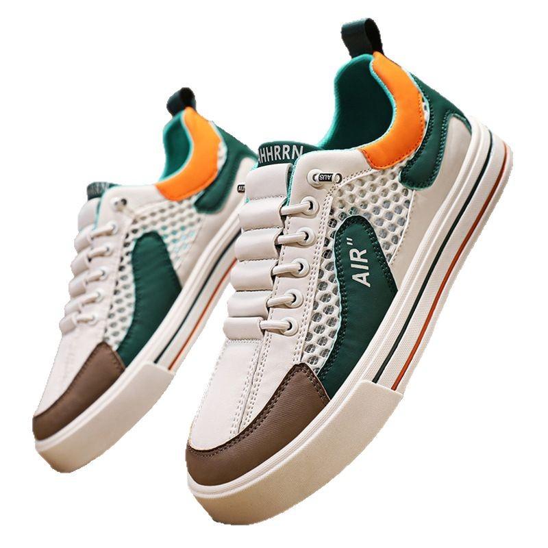 Fashion Men's Shoes Can Be Worn In All Seasons, Breathable Color Matching Board Shoes, Sports and Leisure, Daily Flat-bottomed Wear, Trendy Men's Shoe