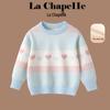 Зимний вязаный свитер La Chapelle для девочек с плюшевой подкладкой