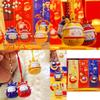 Colorful Dragon Head Hat Water Sound Bell Keychain Delightful Charm For Key Accessories
