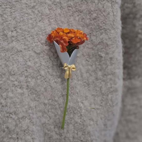 Брошь Миниатюрный дизайн вазы Легкая брошь из сплава с бантиком Гладкая блестящая отделка Носимый значок Художественный аксессуар