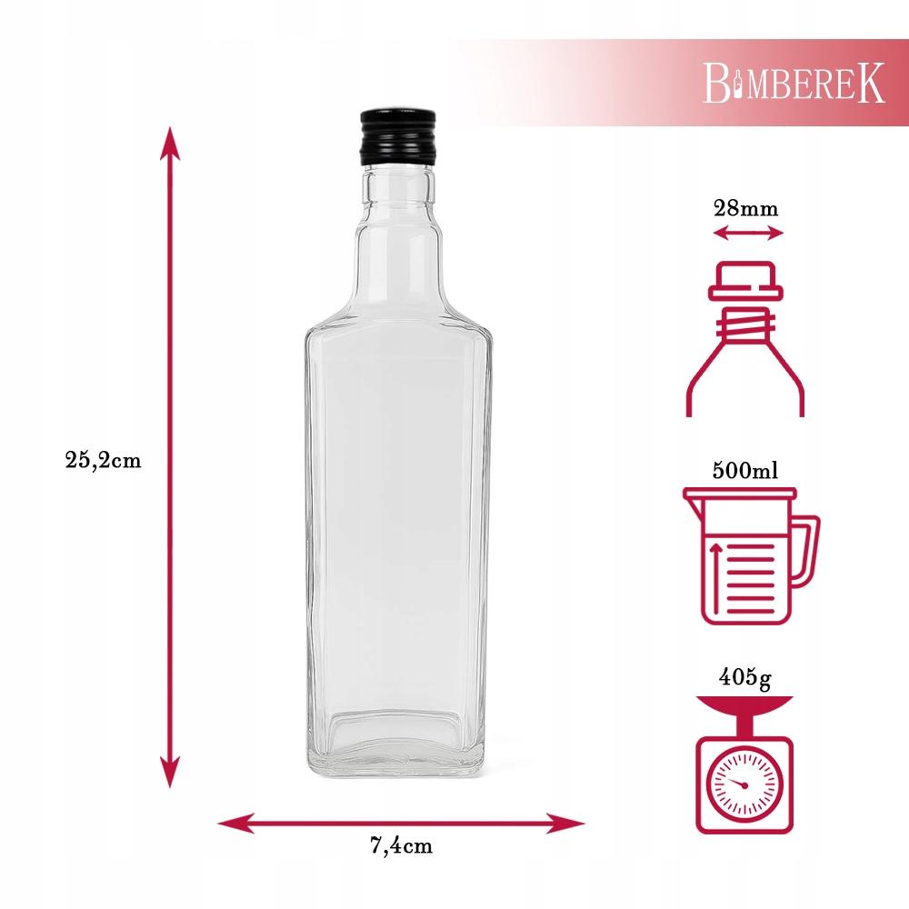 WHISKY Glass Bottle 500ml for Alcohol Liqueur Whiskey Wine Liqueurs Gift