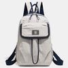 Waterproof Backpack with Front Pocket Nylon Solid Color Casual Backpack