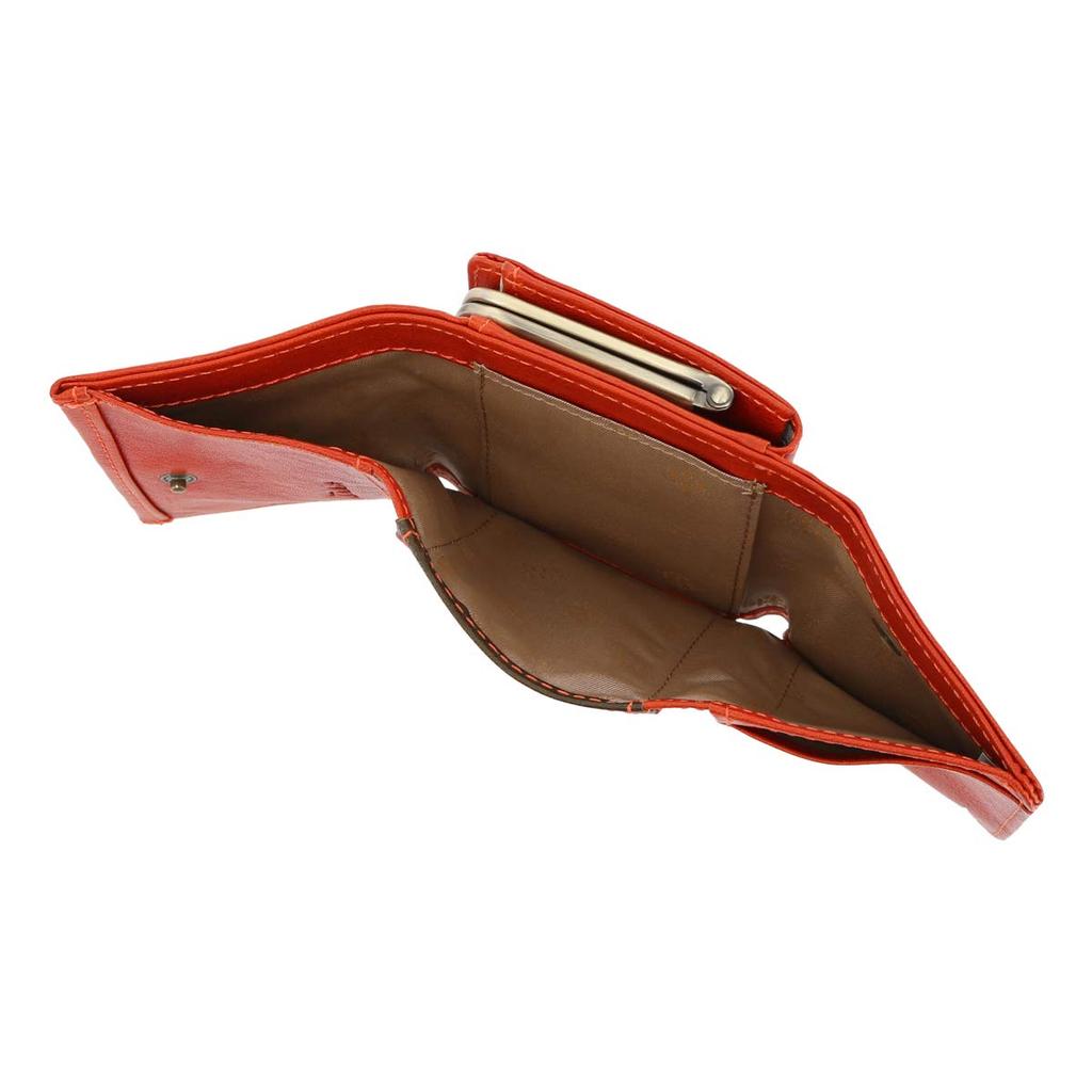 Trifold Wallet Genuine Leather Pizzicato Green [Dakota] Women's DA-36360-50