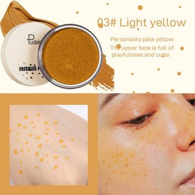 Новый продукт Водостойкий набор для создания искусственных веснушек Lifelike Stamper Face Dot Spot Makeup, 03 светло-желтый, 1 шт.