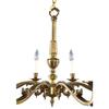 Винтажная люстра в стиле рококо 1950-х годов, 8 плафонов, античная латунь, медь, потолочный светильник, роскошный декор для дома