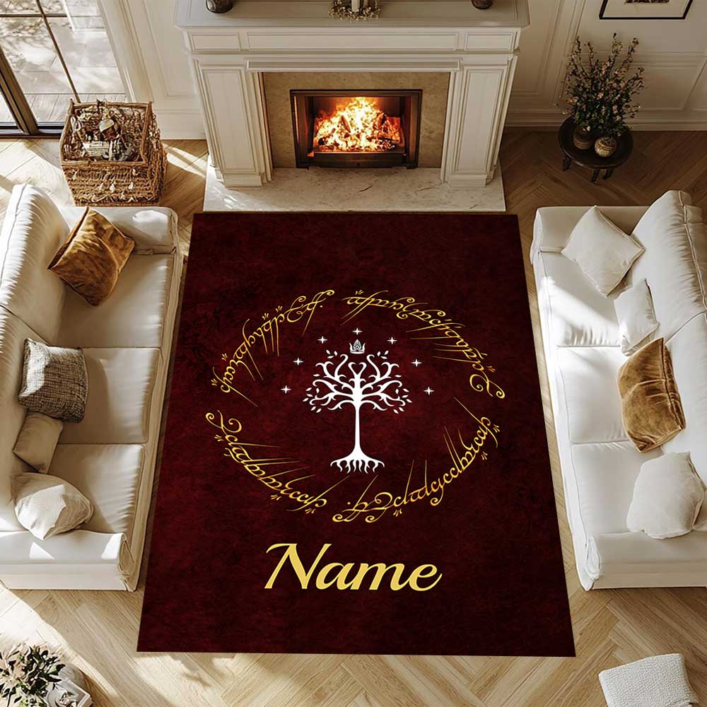 Warnermedia (11) Customize your name rug, office chair cushion, home bedroom living room gift.