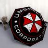 1pc Umbrella Corporation Logo Automatic Opening Folding Umbrella - Portable 3-Fold Design with Iron Frame - Outdoor, for Fans, Travelers, Daily U