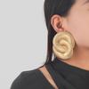 2024 Stylish Twisted Metal Ripple Earrings for Women - European & American Fashion